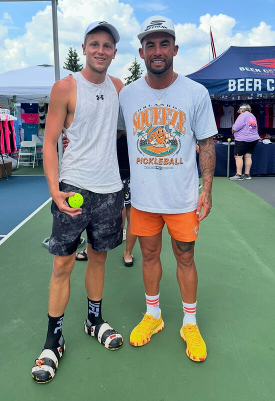 Kaeden with Tyson McGuffin at Beer City Open